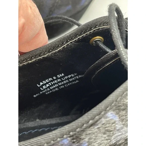 NEW NWT Nicole Laser Blue Leopard Animal Print Platform Leather Shoe Sz 8.5 & 10 - Picture 10 of 11